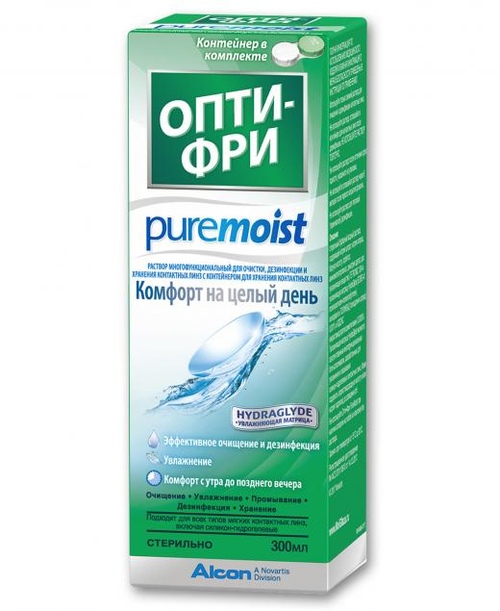 Раствор опти-фри puremoist (300 ml + контейнер)